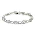 18K White Gold Plated Tennis Bracelets