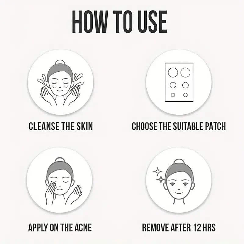 720 Count Hydrocolloid Acne Patches, Blemishes Pimples Covering Patch