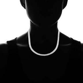 .925 Solid Sterling Silver Flat Snake Link Chain