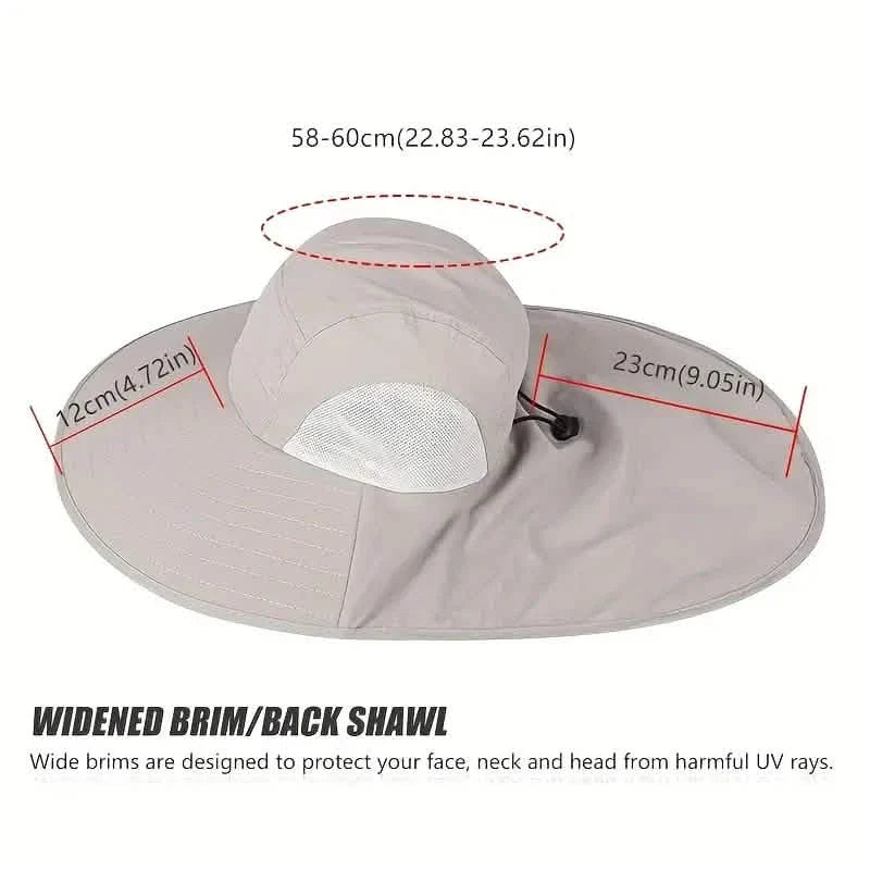 Summer Beach Neck Sunscreen Hat